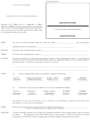 Form Conv - Certificate Of Conversion