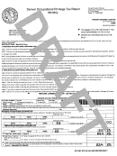 Denver Occupational Privilege Tax Return Monthly - Draft