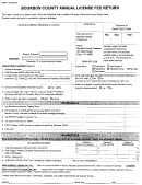 Form 02 - Bourbon County Annual License Fee Return