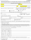 Form Ssa-1695 - Identifying Information For Possible Direct Payment Of Authorized Fees