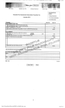 Form Ins 7144 Draft - Domestic Fire Assessment Association Franchise Tax - 2010