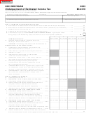 Form Mi-2210 - Michigan Underpayment Of Estimated Income Tax - 2003