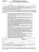 Form St-11 - Sales And Use Certificate Of Exemption