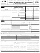 Form 4136 - Computation Of Credit For Federal Tax On Gasoline, Special Fuels, And Lubricating Oil - 1976