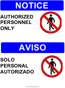 Notice Symbol Personnel Template