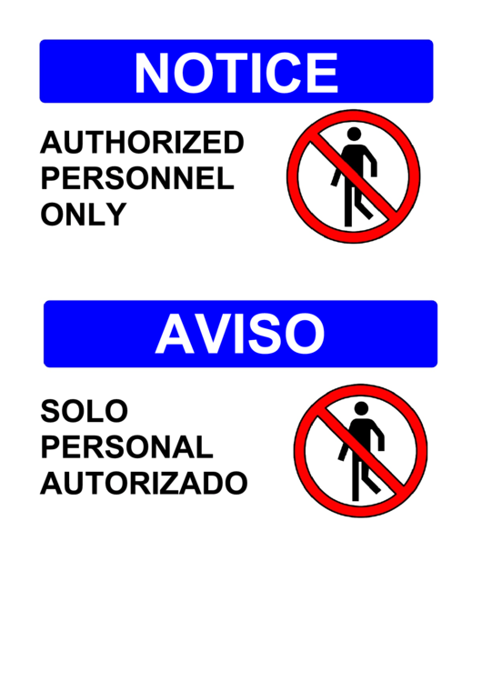 Notice Symbol Personnel Template