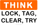 Think Lock Tag Sign Template