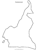 Cameroon Map Template