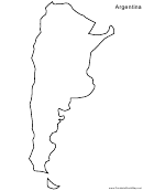 Argentina Map Template