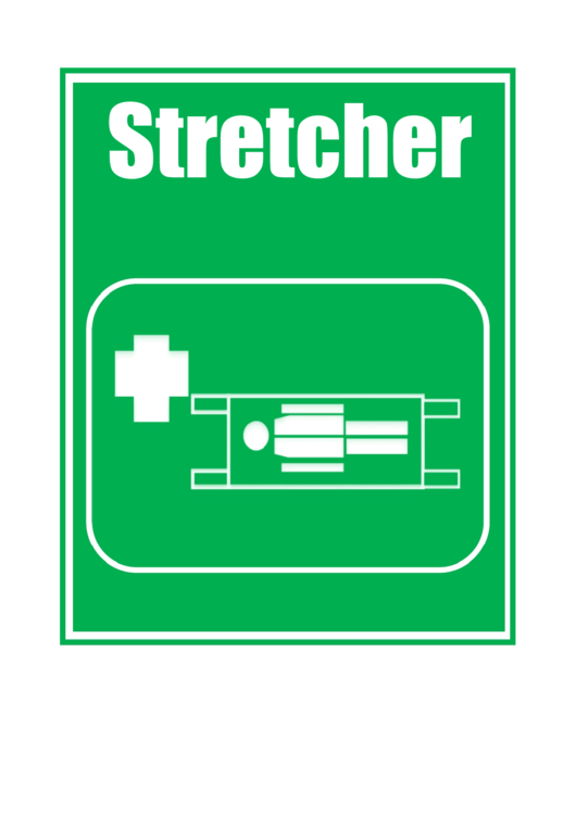 Stretcher Sign Template Printable pdf