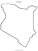Kenya Map Template