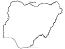 Nigeria Map Template