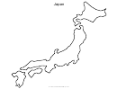 Japan Map Template