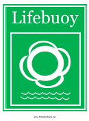 Lifebuoy Sign Template