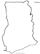 Ghana Map Template