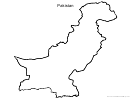 Pakistan Outline Map