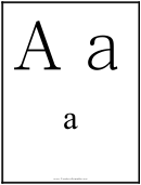 Russian A Letter Template