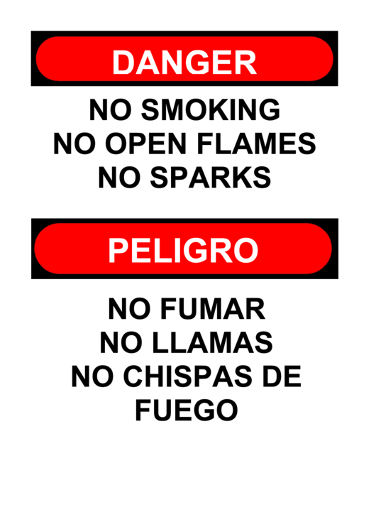 Danger Sign Template Printable pdf