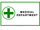 Emergency Medical Department Cross