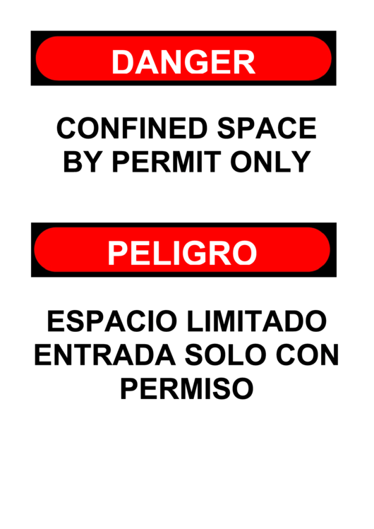 Danger Sign Template Printable pdf