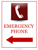 Emergency Phone Left