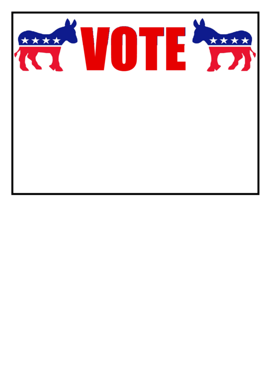 Democrat Sign Campaign Signs Printable pdf