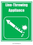 Line-throwing Appliance