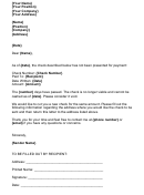 Cheque Void Letter