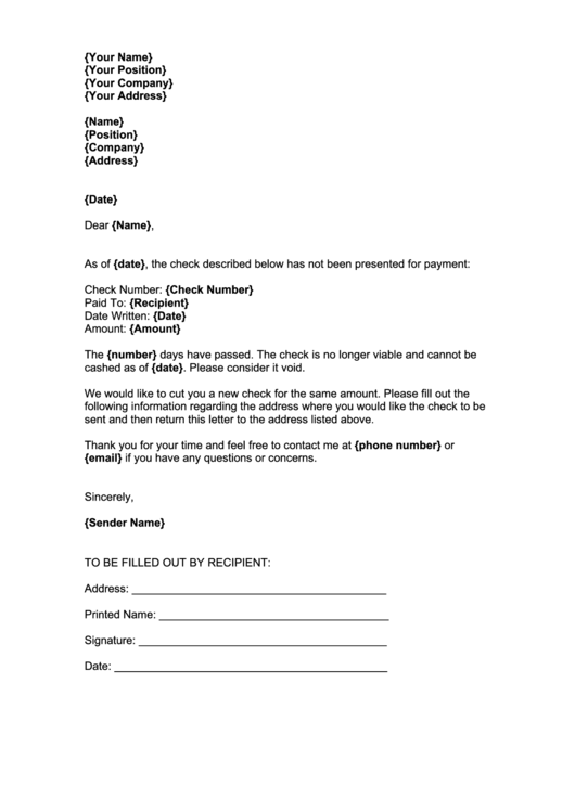 Cheque Void Letter Printable pdf