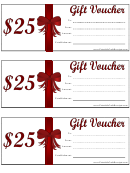 Gift Voucher Template - 25$