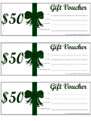 Gift Voucher Template - 50$