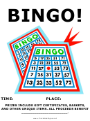 Bingo Fundraiser Sign