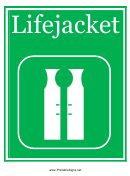 Lifejacket Sign Template