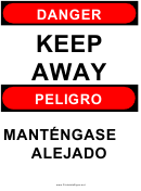 Danger Keep Away - Bilingual