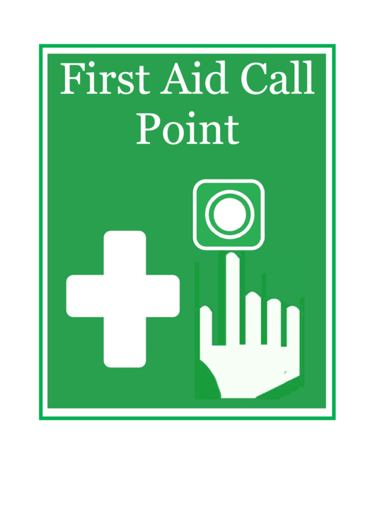 First Aid Call Point Printable pdf
