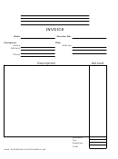 Invoice Template - Empty, Vertical