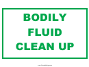 Bodily Fluid Clean Up Kit