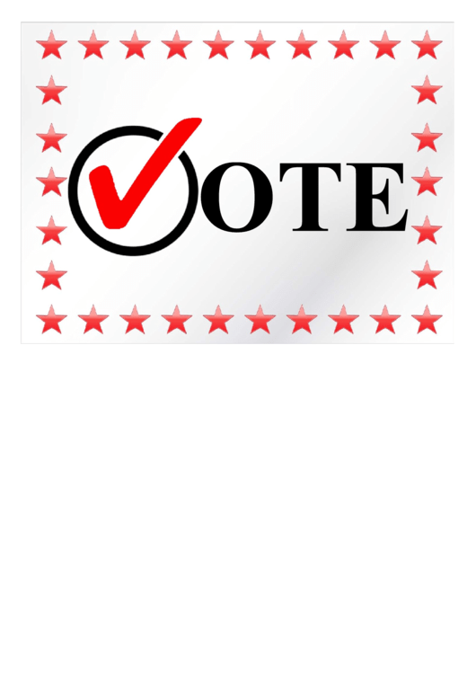 Vote Sign Campaign Signs Printable pdf