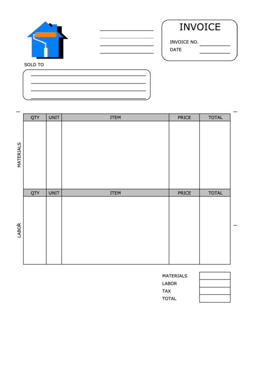 House Painting Invoice Template
