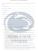 Penn State Fitness Room Rental Agreement Form