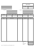 Invoice Template - Not Lined