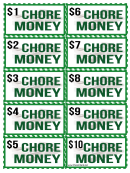 Chore Money Template