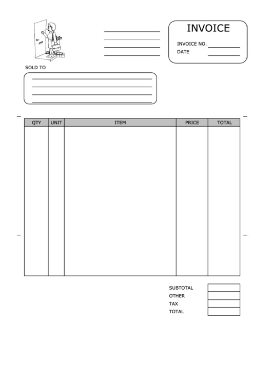 Maid Services Invoice Template Printable pdf