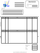 Housekeeping Invoice Template