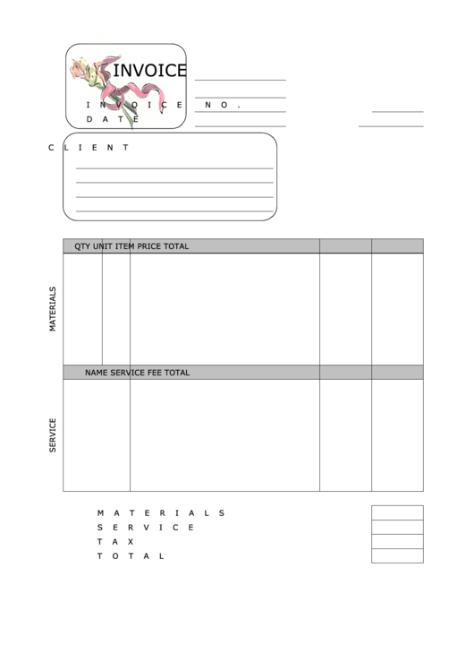 Invoice Template Printable pdf