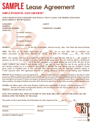 Sample Residential Lease Agreement Form - Monroe County, New York State