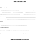 Vehicle Release Form