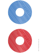 Blue Red Digital Software Cd-dvd Labels