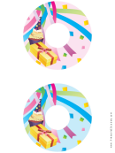 Confetti Birthday Cd-dvd Labels