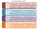 Four-week Meal Planner Template